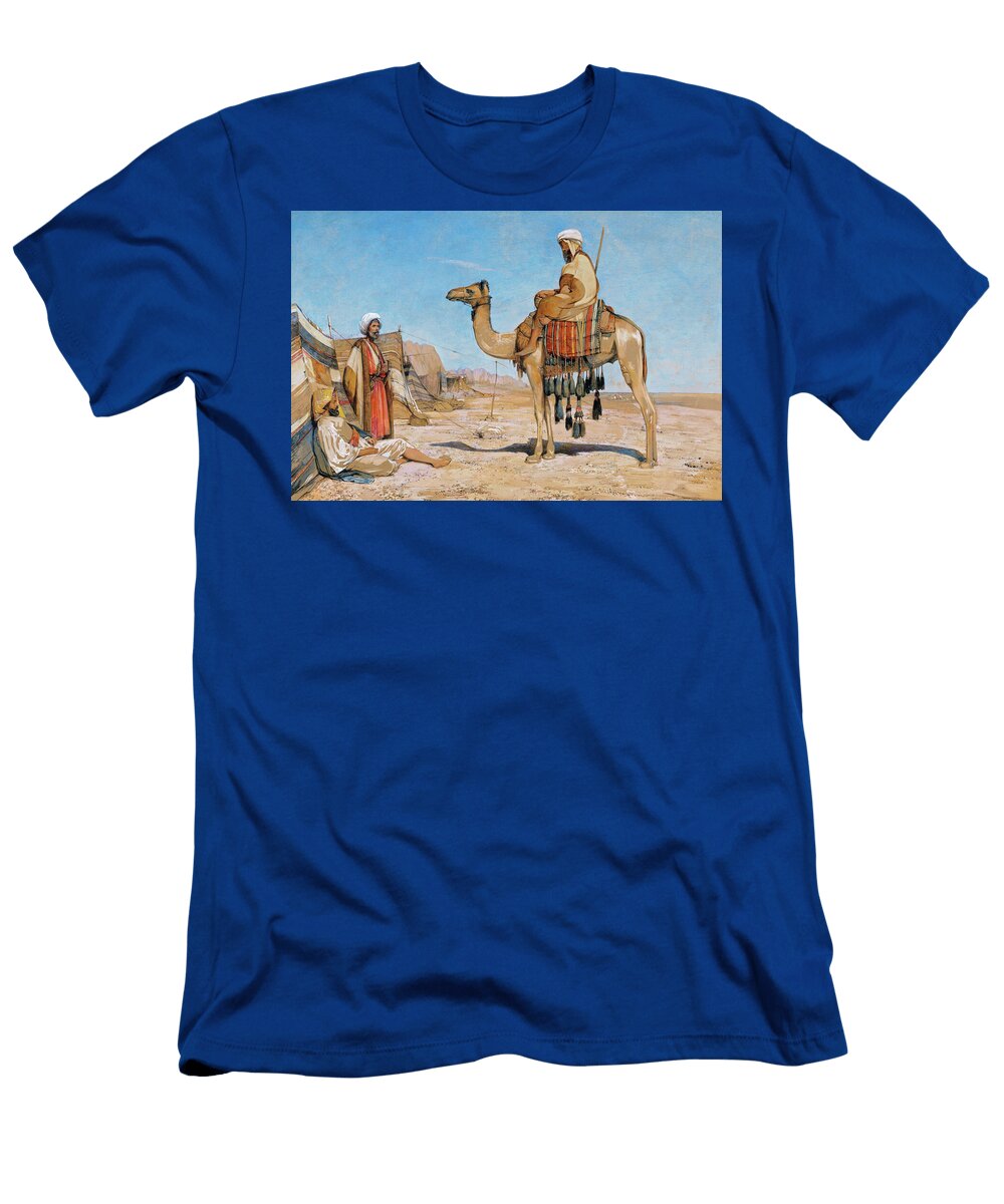 A Bedouin Encampment Bedouin Arabs By John Frederick Lewis 1851 John Frederick Lewis T-Shirt