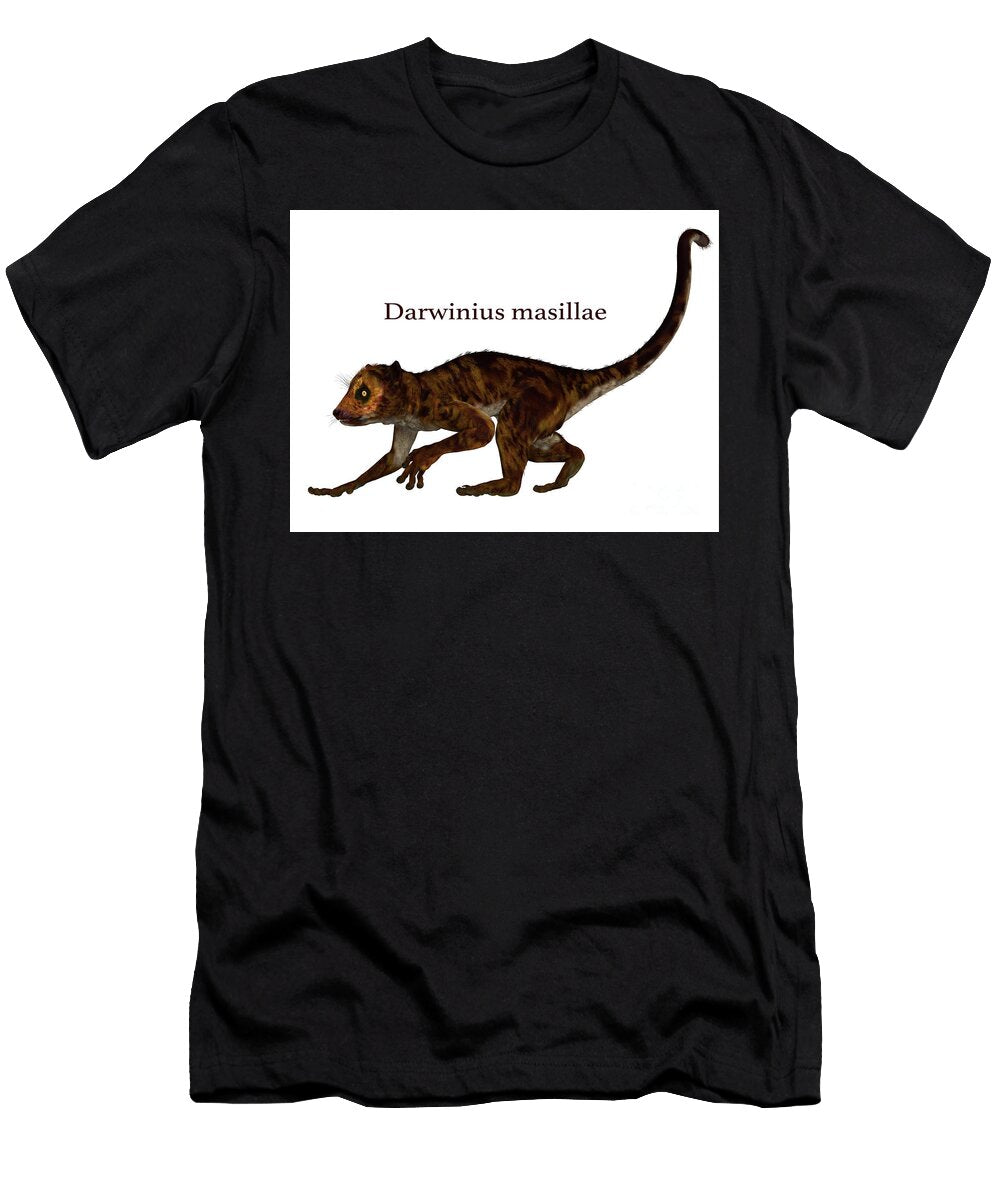 Darwinius Primate with Font Corey Ford T-Shirt
