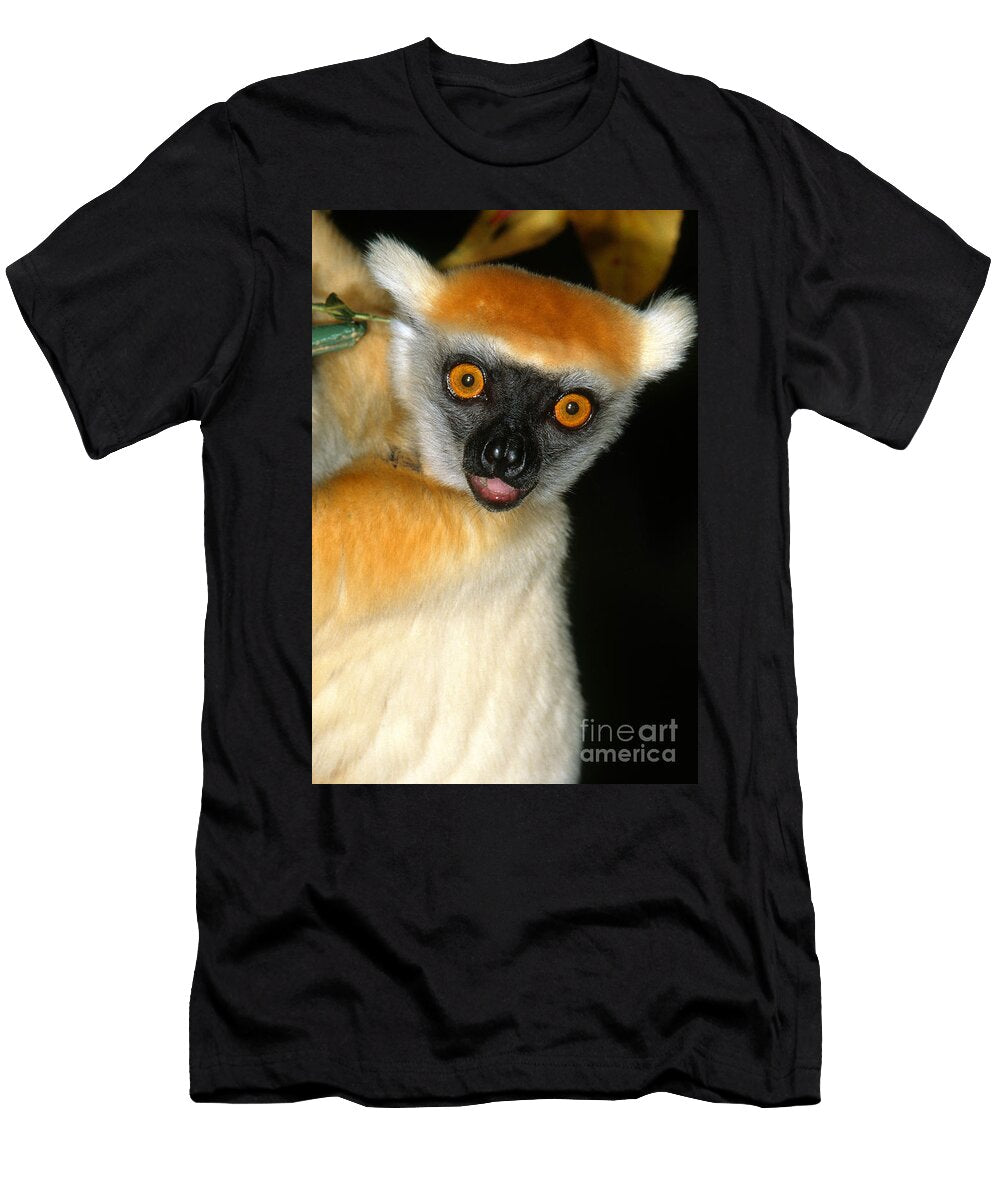 Golden Crowned Sifaka Art Wolfe T-Shirt